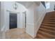 Elegant entryway with staircase and chandelier at 910 E Canyon Way, Chandler, AZ 85249