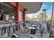 Outdoor patio with seating, heaters, and bar at 16510 N 92Nd St # 1003, Scottsdale, AZ 85260