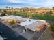 Aerial view of a residential complex with golf course views at 2213 N Recker Rd, Mesa, AZ 85215