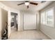 Cozy bedroom with double door closet and an ensuite bathroom at 3479 E Esplanade Ct, Gilbert, AZ 85297