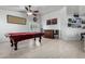 Game room with a pool table, bar, and plenty of space for entertainment at 3479 E Esplanade Ct, Gilbert, AZ 85297