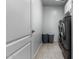 Convenient laundry room with washer, dryer, and storage at 3479 E Esplanade Ct, Gilbert, AZ 85297