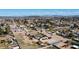 Aerial view of a house with a pool and large yard, RV parking and storage at 3737 W Morrow Dr, Glendale, AZ 85308