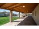 Covered patio overlooking the backyard pool at 3737 W Morrow Dr, Glendale, AZ 85308