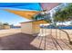 Detached yard building/workshop with shade structure at 3737 W Morrow Dr, Glendale, AZ 85308