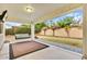 Covered patio with a swing, rug, and view of the backyard at 4030 E Fairmount Ave, Phoenix, AZ 85018