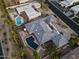 Aerial view of a home with pool and desert landscape at 4712 E Palo Verde Dr, Phoenix, AZ 85018
