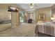 Main bedroom with backyard access and mirrored closet at 6623 W Robin Ln, Glendale, AZ 85310