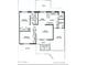 Floor plan showing two bedrooms, kitchen, and living room at 10407 W Desert Forest Cir, Sun City, AZ 85351