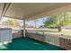 Covered patio overlooking grassy backyard at 10407 W Desert Forest Cir, Sun City, AZ 85351