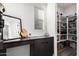 Well-organized pantry with ample shelving for food storage at 11054 E Utopia Ave, Mesa, AZ 85212