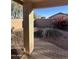 Landscaped backyard with block wall and plants at 12103 W Rosewood Dr, El Mirage, AZ 85335