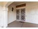 Ornate front door with decorative security screen at 13907 W Terra Vista Dr, Sun City West, AZ 85375