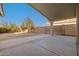 Covered patio with spacious concrete slab, perfect for outdoor entertaining at 1434 E Detroit St, Chandler, AZ 85225