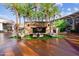 Stone fireplace in a community courtyard at 21011 N 58Th Way, Phoenix, AZ 85054