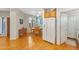 Kitchen area with hardwood floors and breakfast nook at 2164 W Muirfield Dr, Anthem, AZ 85086