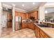 Bright kitchen with stainless steel appliances and ample cabinet space at 22808 N Los Gatos Dr, Sun City West, AZ 85375