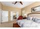 Main bedroom suite with access to the bathroom and walk-in closet at 22808 N Los Gatos Dr, Sun City West, AZ 85375