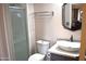 Updated bathroom with modern sink and shower at 2315 W Union Hills Dr # 112, Phoenix, AZ 85027