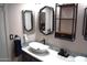 Modern bathroom with double sinks, updated vanity, and stylish mirrors at 2315 W Union Hills Dr # 112, Phoenix, AZ 85027