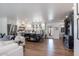 Modern kitchen with an island and stainless steel appliances at 2649 N Granite Reef Rd, Scottsdale, AZ 85257