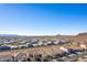 Aerial view of houses and mountain landscape in the background at 26538 N 132Nd Ln, Peoria, AZ 85383