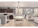 Kitchen dining area with a white table and chairs at 26538 N 132Nd Ln, Peoria, AZ 85383