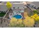 Two-story house with a pool and a large backyard at 2921 S Martingale Rd, Gilbert, AZ 85295