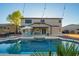 Stunning pool and patio area with plenty of space for entertaining at 2921 S Martingale Rd, Gilbert, AZ 85295