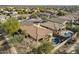 Aerial view of the house, showcasing its size and backyard pool at 30034 N 128Th Ave, Peoria, AZ 85383