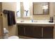 Clean bathroom with vanity, mirror and shower at 303 S Recker Rd # 9, Mesa, AZ 85206