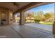 Covered patio with a view of the backyard and pool at 3630 W Bohl St, Laveen, AZ 85339