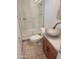 Updated bathroom with a vessel sink and walk-in shower at 3941 E Emile Zola Ave, Phoenix, AZ 85032