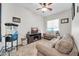 Casual Gathering room with two sofas, TV, and a popcorn machine at 4113 E Burnside Trl, Cave Creek, AZ 85331