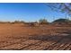 Riding arena with horses and metal fencing at 49651 W Dune Shadow Rd, Maricopa, AZ 85139