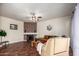 Living room with fireplace and tiled floors at 5640 E Bell Rd # 1101, Scottsdale, AZ 85254