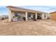 Spacious backyard, covered patio, and shed at 5830 E Fox Hollow Ln, San Tan Valley, AZ 85140