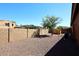 Large backyard with shed and gravel at 6830 S Crystal Way, Chandler, AZ 85249