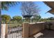 Patio with seating area and golf course view at 7800 E Lincoln Dr # 1029, Scottsdale, AZ 85250