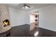 Stackable washer and dryer in dedicated laundry room at 8014 E Oak St, Scottsdale, AZ 85257