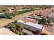 Aerial view of house and surrounding golf course at 10846 E Navajo Dr, Sun Lakes, AZ 85248