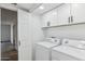 Convenient laundry area with washer and dryer hookups at 10846 E Navajo Dr, Sun Lakes, AZ 85248