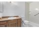 Clean bathroom with shower, toilet and vanity at 11530 E Marguerite Ave, Mesa, AZ 85208