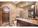 Well-appointed bathroom with granite vanity and shower at 16117 E Shooting Star Trl, Fountain Hills, AZ 85268