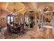 Grand dining room with high ceilings and a chandelier at 16117 E Shooting Star Trl, Fountain Hills, AZ 85268