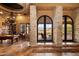 Game room with pool table and stunning mountain views at 16117 E Shooting Star Trl, Fountain Hills, AZ 85268