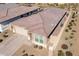 Aerial view of the house, showing roof and yard at 18406 W Sunbelt Dr, Surprise, AZ 85374