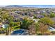 Aerial view of a neighborhood, highlighting a house with a pool at 2874 E Westchester Dr, Chandler, AZ 85249