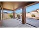 Covered patio with built-in grill and concrete flooring at 39626 N Lost Legend Dr, Phoenix, AZ 85086