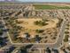 Aerial view of community park and neighborhood at 4275 E Amarillo Dr, San Tan Valley, AZ 85140